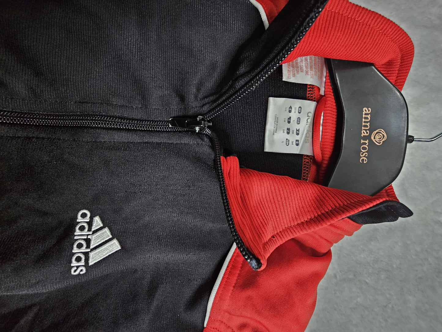 Adidas predator style track zip up top